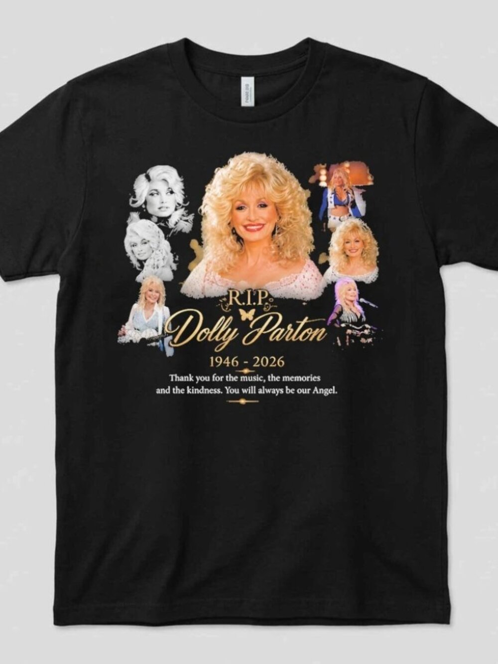Dolly Parton RIP Shirt Always Our Angel 1946-2026